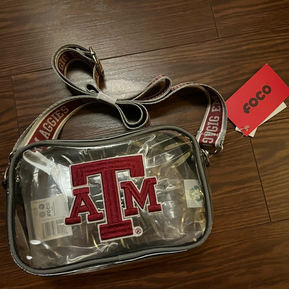 Womens texasa&m FOCO clear bag purse